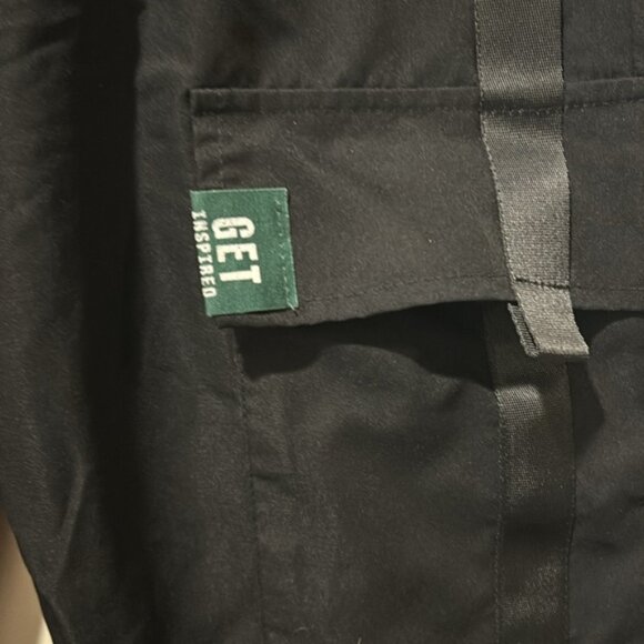 Shein womens pull on parachute Cargo utility Pants elastic pockets galore size S - Picture 5 of 13